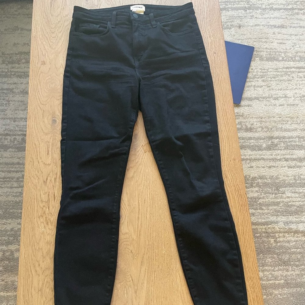 L'AGENCE Margot High-Rise Skinny Jeans Noir - 29
